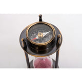 Metal Hourglass with Compasses by Batela
