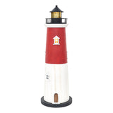 LED Large Red & White Lighthouse by Batela