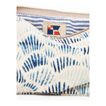 Cotton Canvas Clutch Bag - Coral