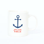 Anchor Mug (White) Mugs (Set of 4) by Batela