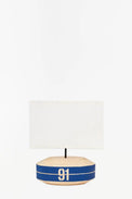 Lamp - Oval Wooden Buoy Lamp Table Lamps Batela Giftware