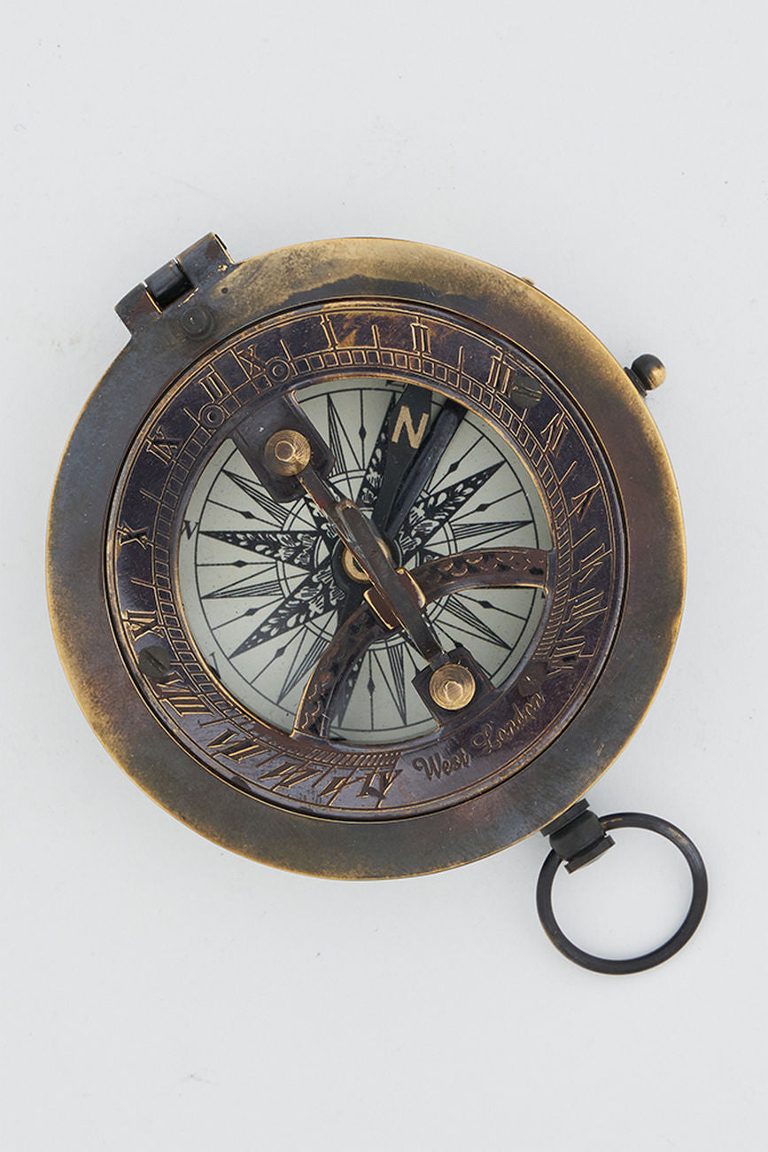 Sundial with Compass Nautical Office Decoration Batela Giftware