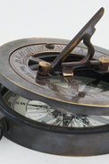 Sundial with Compass Nautical Office Decoration Batela Giftware