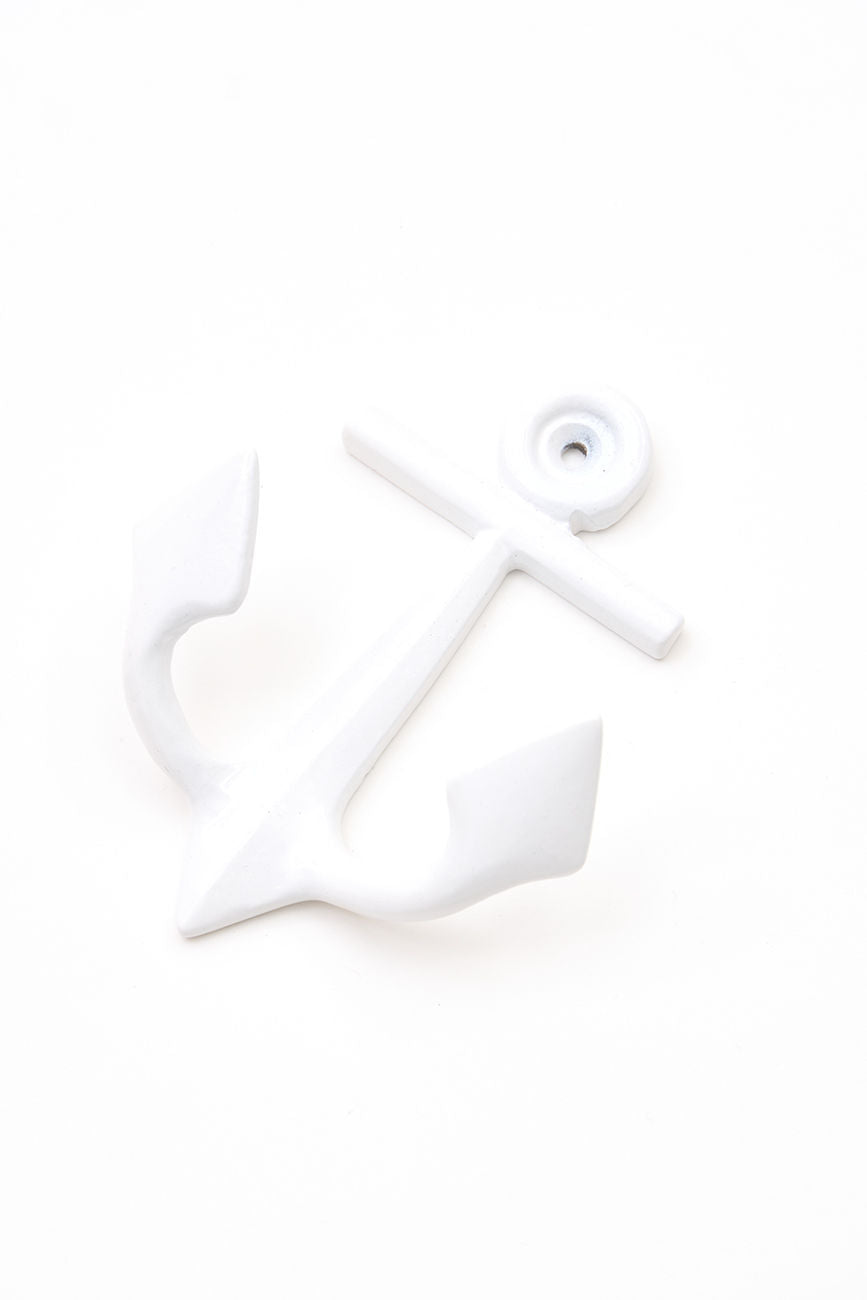 Anchor Coat Hook - White Coat Racks & Hooks Batela Giftware