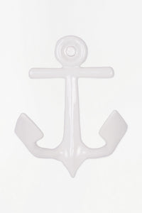 Anchor Coat Hook - White Coat Racks & Hooks Batela Giftware