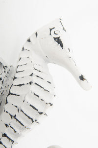 Seahorse Metal Coat Hook (White) Coat Racks & Hooks Batela Giftware