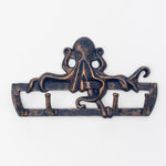 Blue Octopus Metal Coat Rack