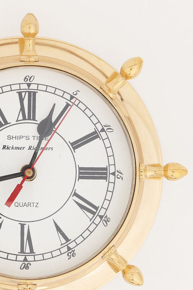 Ship's Wheel Wall Clock Clock Wall Clock Batela Giftware