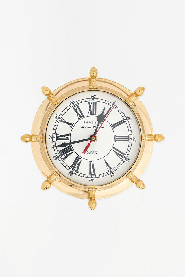 Ship's Wheel Wall Clock Clock Wall Clock Batela Giftware