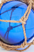 Large Glass Buoy on a Rope - Blue Desktop Batela Giftware