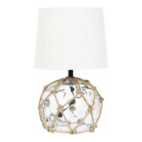 Small Glass Buoy Bedside Lamp - Clear