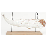 Large Sperm Whale Ornament on Stand (White)