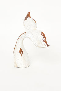 Whale Tail Ornament (White) Ornaments Batela Giftware
