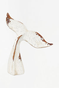 Whale Tail Ornament (White) Ornaments Batela Giftware