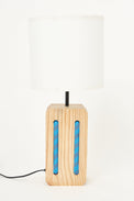 Lamp - Rectangular Pulley (White Shade) Lamp Table Lamps Batela Giftware