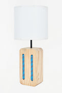 Lamp - Rectangular Pulley (White Shade) Lamp Table Lamps Batela Giftware
