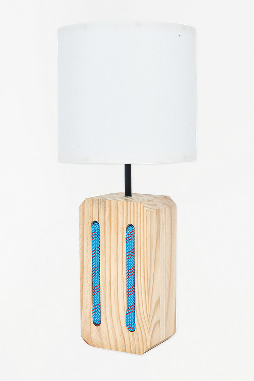 Lamp - Rectangular Pulley (White Shade) Lamp Table Lamps Batela Giftware