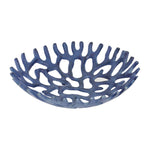 Blue Artisan Aluminium Coral Bowl