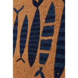 Blue striped fish Doormat