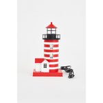 LED Red/White Lighthouse - Metal