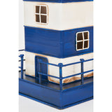 LED Blue/White Lighthouse - Metal