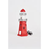 LED Red and White Lighthouse - Metal