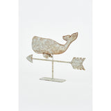 Tin Whale Weather Vane with base
