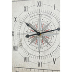 Rose of the Winds Vintage Style Metal Clock