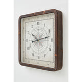 Rose of the Winds Vintage Style Metal Clock