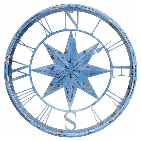 Wall Clock - Compass Rose