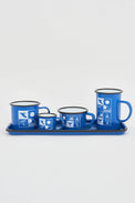 Enamel Surf Mood Tall Mugs (Set of 6) Enamel Tableware Mugs Surf Batela Giftware