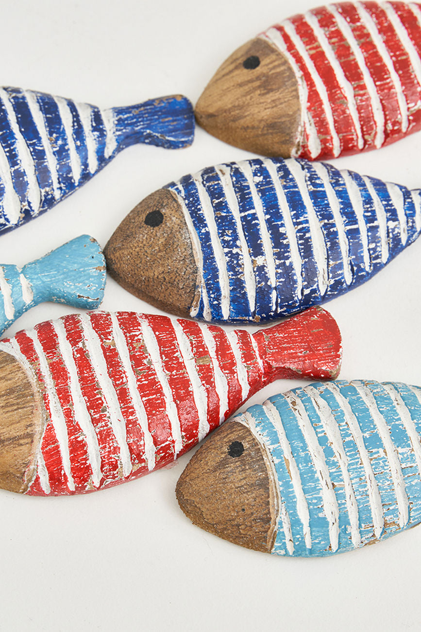 Fridge Magnets - Striped Fish (Set of 6) Fridge Magnet Home Decoration Batela Giftware