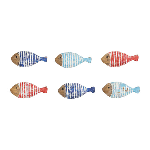 Fridge Magnets - Stripped Fish (Set of 6)
