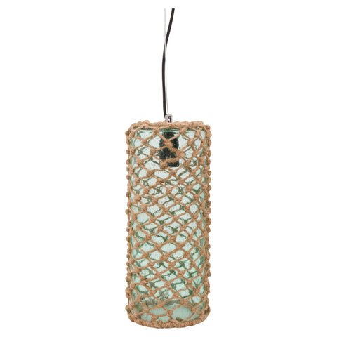 Green Glass Rope Ceiling Lamp by Batela