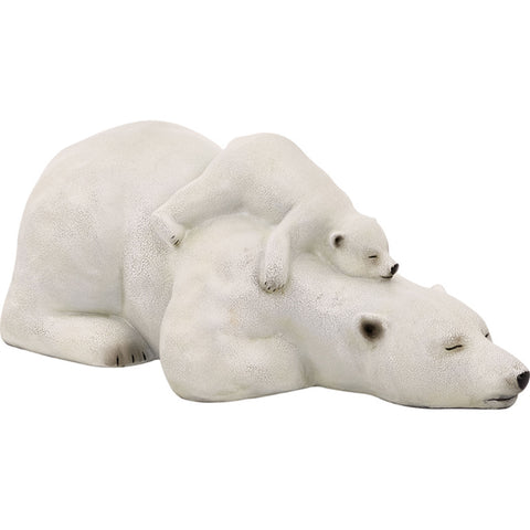 Polar Bear with Babybear Figurine by Batela