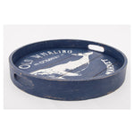 Old Whaling Round Tray by Batela