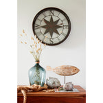 Rose of the Winds Metal Clock by Batela