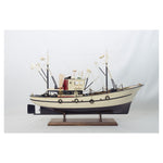 Fishing Boat, Blue and Cream - Model Boat by Batela