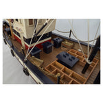 Fishing Boat, Blue and Cream - Model Boat by Batela