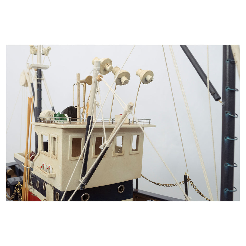 Fishing Boat, Blue and Cream - Model Boat by Batela