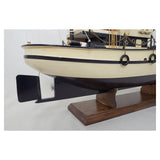 Fishing Boat, Blue and Cream - Model Boat by Batela