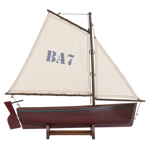 Sailing Dingy in Red - Model Boat by Batela