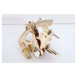 Sextant in Brass with a Wooden Box by Batela