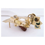 Sextant in Brass with a Wooden Box by Batela