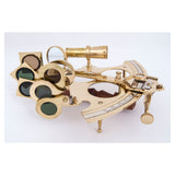 Sextant in Brass with a Wooden Box by Batela