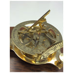 Sundial in Brass with Wooden Presentation Box by Batela