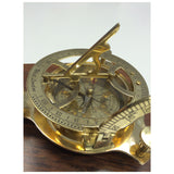 Sundial in Brass with Wooden Presentation Box by Batela