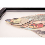 Framed Collage Picture of a Fish by Batela