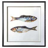Framed Collage Picture of Pair of Sardines by Batela