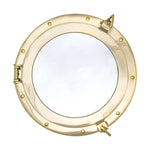 Brass Porthole Mirror by Batela